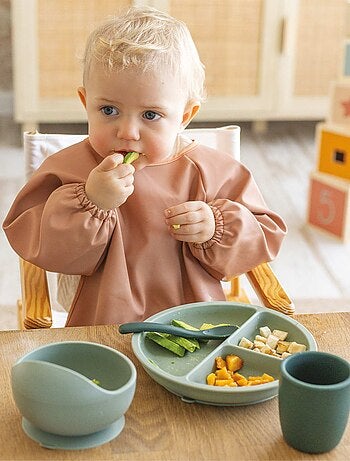 Kit comida silicona bebé - 2 piezas