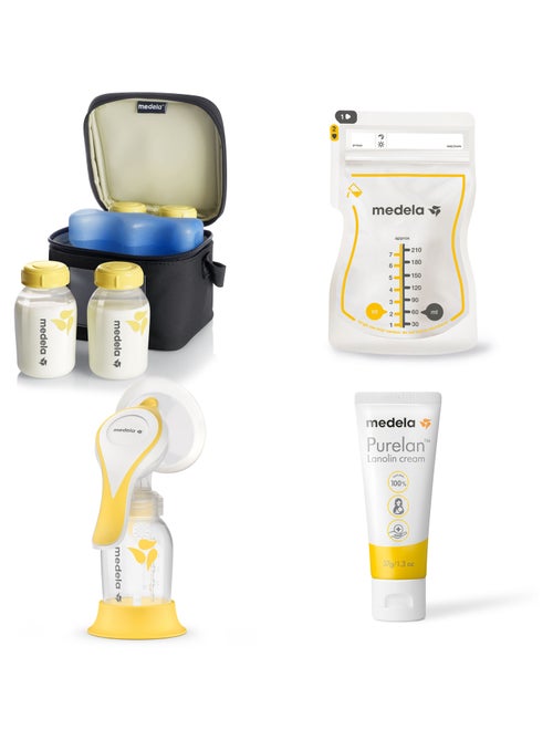 Kit completo de lactancia - Sacaleches manual Harmony Flex™ + Bolsa refrigerante con 4 biberones + - Kiabi