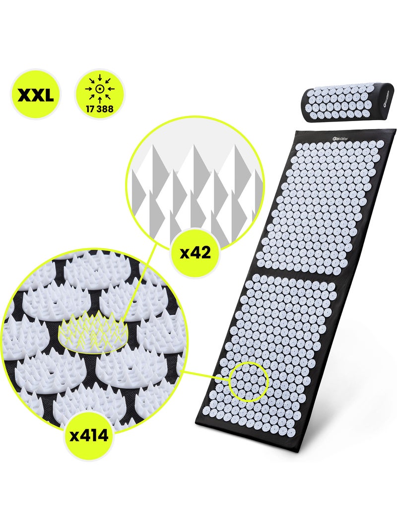 Kit de acupresión xl hypermotion para relajación y recuperación muscular Negro - Kiabi