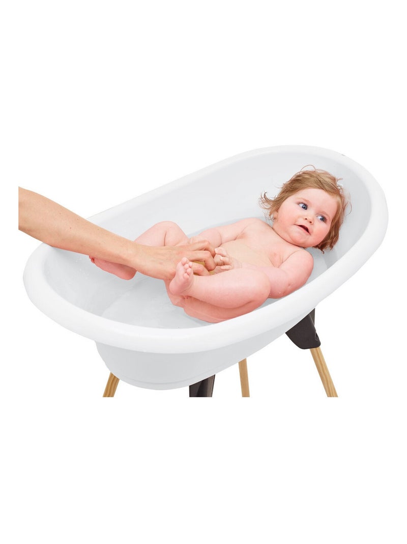 Kit de baño para bebé Thermobaby Vasco con soporte plegable y tubo de desagüe Blanco - Kiabi