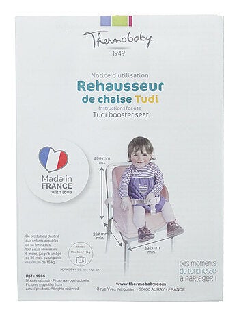 Kit de correas Thermobaby TUDI de poliamida con manual de instrucciones