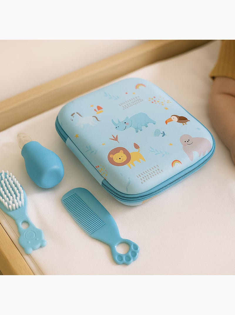 Kit de cuidado para bebé de 9 piezas con accesorios de higiene Azul - Kiabi