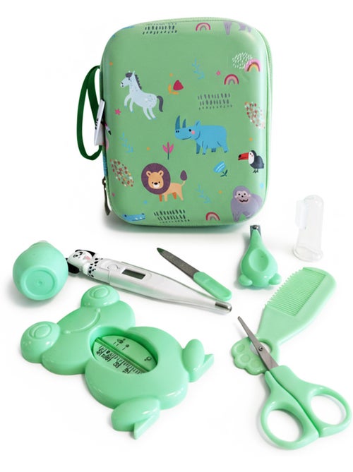 Kit de cuidado para bebé de 9 piezas con accesorios de higiene - Kiabi Kit de cuidado para bebé de 9 piezas con accesorios de higiene - Kiabi