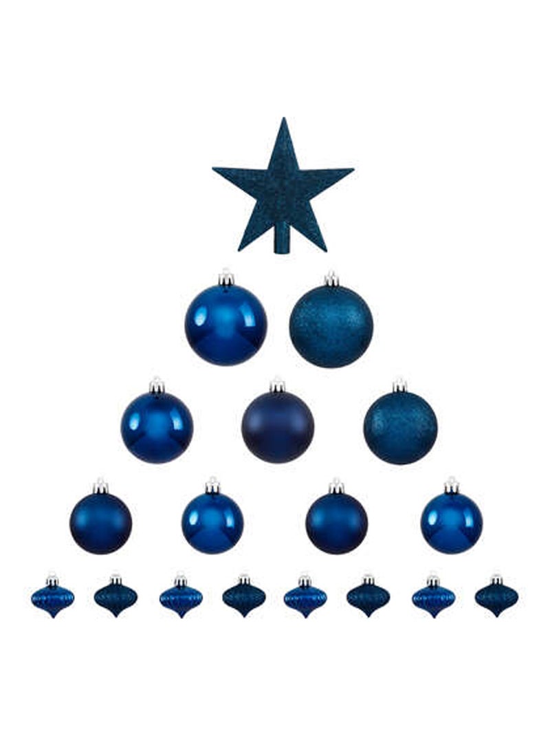 Kit de decoración del árbol de Navidad Azul - Kiabi