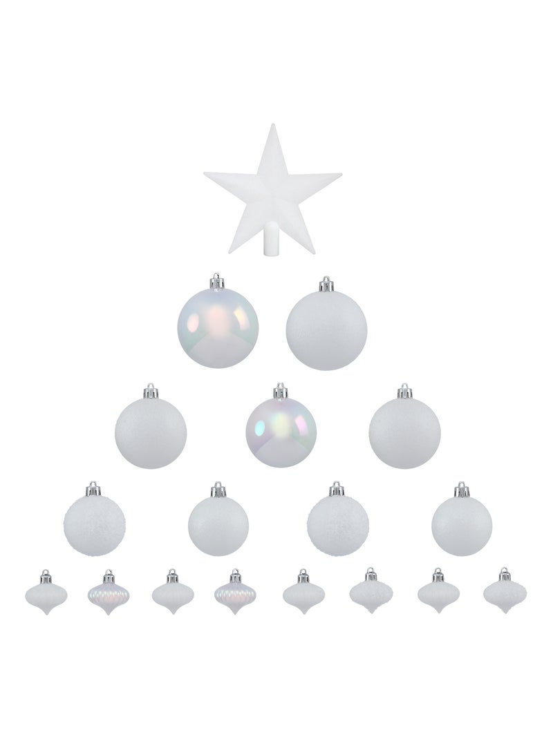Kit de decoración del árbol de Navidad Blanco - Kiabi