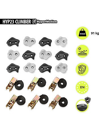 Kit de escalada para árboles HyperMotion 18 piezas con correas y agarres
