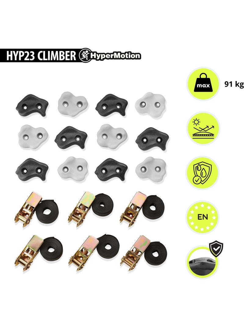 Kit de escalada para árboles HyperMotion 18 piezas con correas y agarres N/D - Kiabi