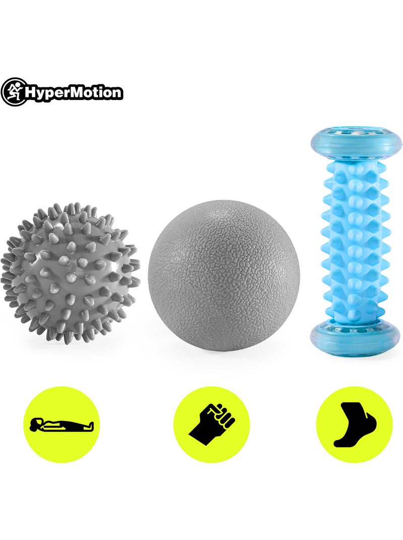 Kit de masaje 3 en 1 hypermotion para relajación y recuperación muscular Gris - Kiabi
