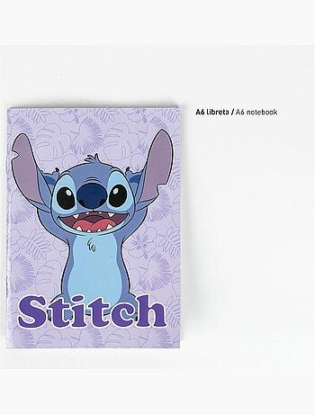 Kit de papelería - Stitch - Disney - 22x14 cm - Estuche con cremallera