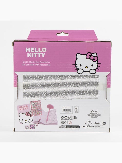 Kit de papelería con agenda - Hello Kitty - Bolígrafo fuzzy, pegatinas y papelería - Kiabi