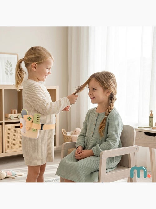 Kit de peluquería de madera mamabrum con 8 accesorios - Kiabi