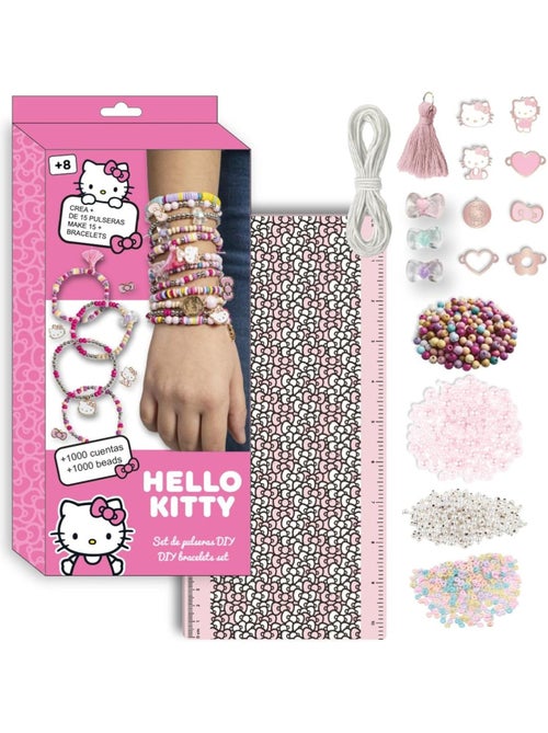 Kit de pulseras DIY Kawaii Hello Kitty – Más de 1000 cuentas - Kiabi