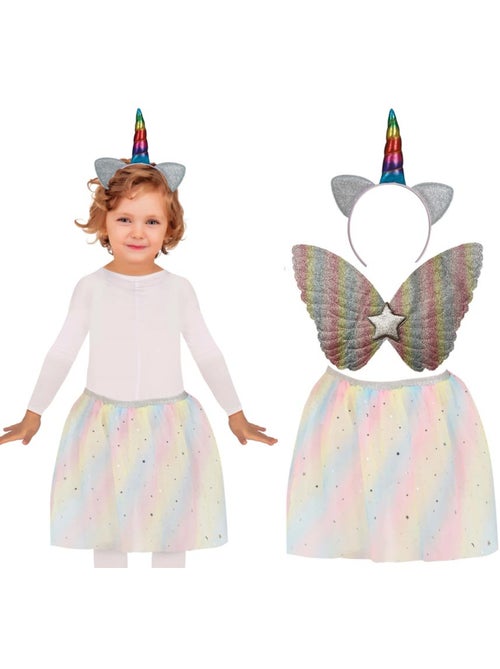 Kit de Unicornio: Diadema, Alas y Tutú - Kiabi