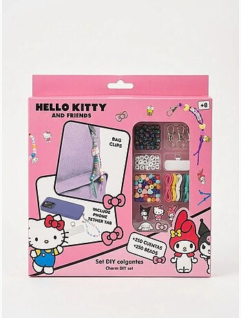 Kit diy cuentas 250 piezas hello kitty sanrio