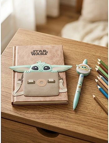 Kit libreta y bolígrafo grogu baby yoda the mandalorian