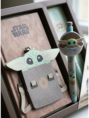 Kit libreta y bolígrafo grogu baby yoda the mandalorian
