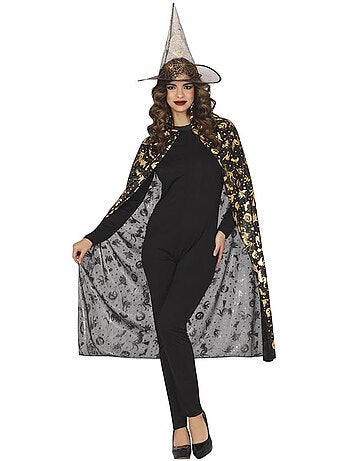 Kit o Disfraz de Bruja: Gorro y Capa 110 cm