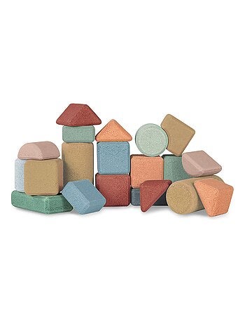 Korko - Caja de bloques de construcción de corcho - 20 piezas