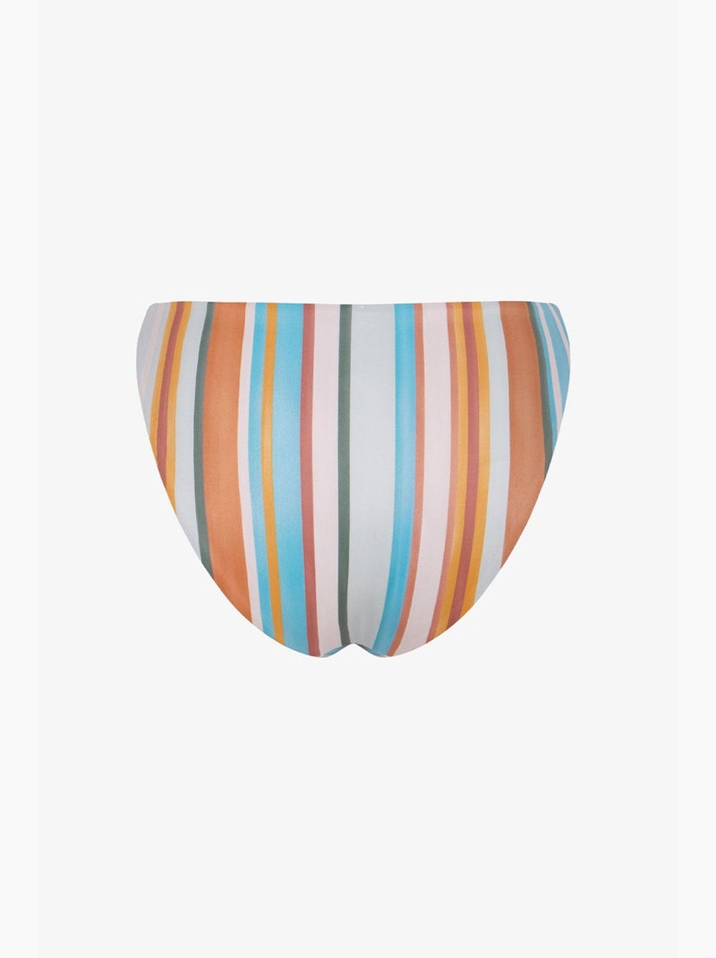 Kourtney minimal bikini de talle medio a rayas penti Blanco Azul - Kiabi