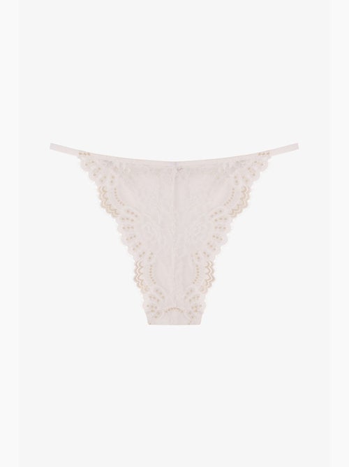 Kırık lacy slip braguita penti - Kiabi Kırık lacy slip braguita penti - Kiabi