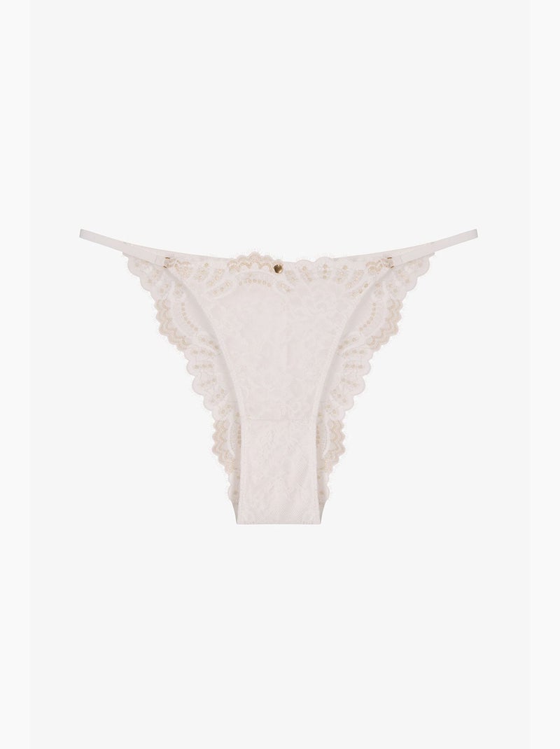 Kırık lacy slip braguita penti Blanco roto - Kiabi