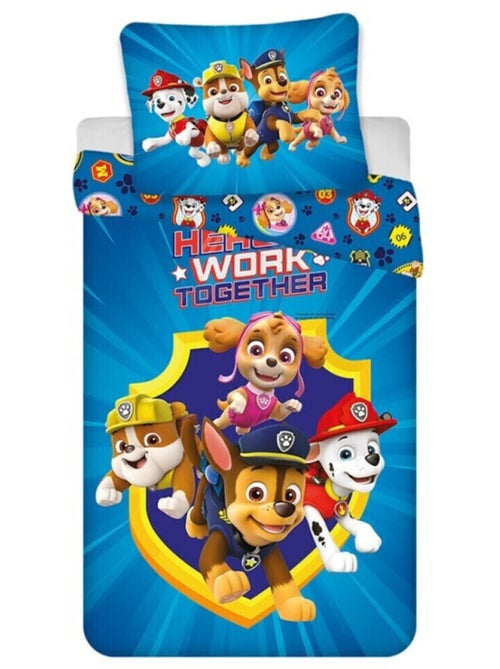 La Patrulla Canina, Juego de sabanas Infantil Estampado Reversible 100% Algodón, TOGETHER - Kiabi La Patrulla Canina, Juego de sabanas Infantil Estampado Reversible 100% Algodón, TOGETHER - Kiabi