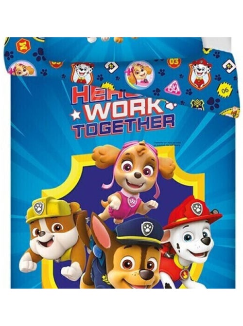 La Patrulla Canina, Juego de sabanas Infantil Estampado Reversible 100% Algodón, TOGETHER - Kiabi La Patrulla Canina, Juego de sabanas Infantil Estampado Reversible 100% Algodón, TOGETHER - Kiabi