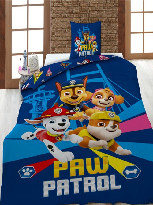 La Patrulla Canina, juego de sabanas infantil estampado reversible polialgodón, CHASE - Kiabi La Patrulla Canina, juego de sabanas infantil estampado reversible polialgodón, CHASE - Kiabi