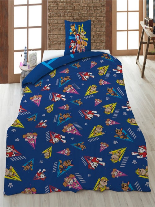 La Patrulla Canina, juego de sabanas infantil estampado reversible polialgodón, CHASE - Kiabi La Patrulla Canina, juego de sabanas infantil estampado reversible polialgodón, CHASE - Kiabi