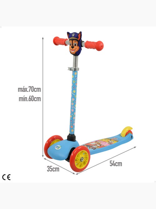La patrulla canina patinete infantil 3 ruedas con bolsillo delantero chase - Kiabi