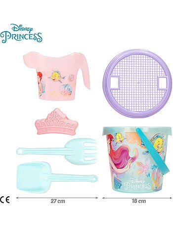 La sirenita set cubo playa con accesorios toalla y bolsa