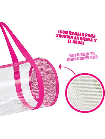 La sirenita set cubo playa con accesorios toalla y bolsa