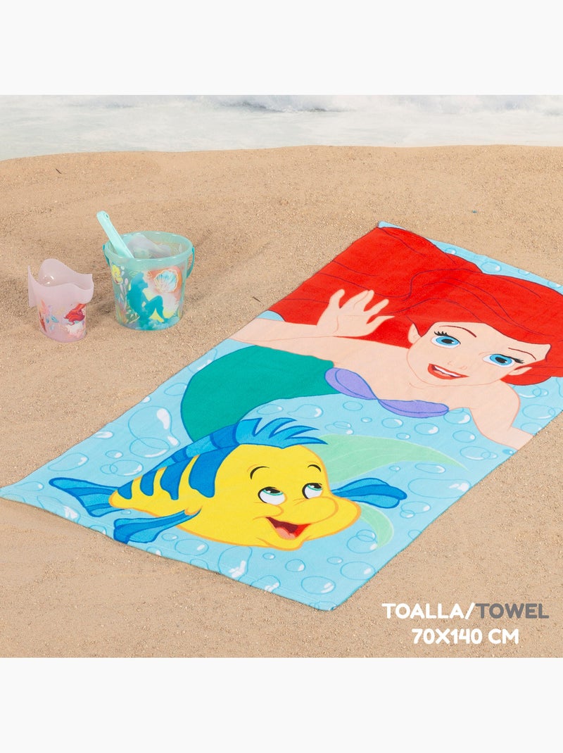 La sirenita set cubo playa con accesorios toalla y bolsa N/D - Kiabi