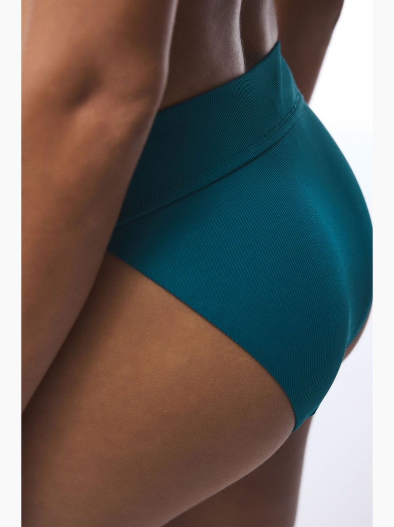 Lal braguita de bikini con lazo penti Azul petróleo - Kiabi