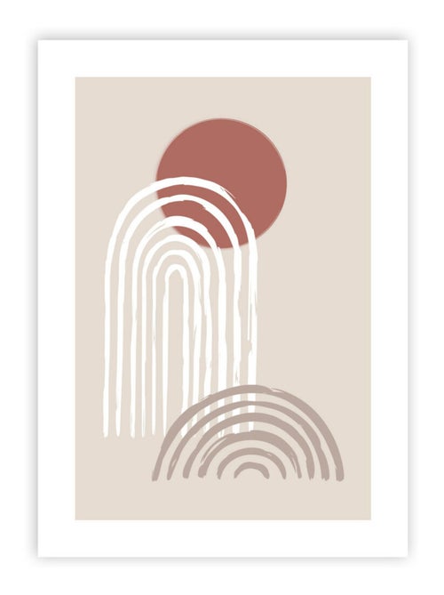 Lámina en papel 200 g brillo 50x70 cm FADO ABSTRACT diseño arco – Future Home - Kiabi Lámina en papel 200 g brillo 50x70 cm FADO ABSTRACT diseño arco – Future Home - Kiabi