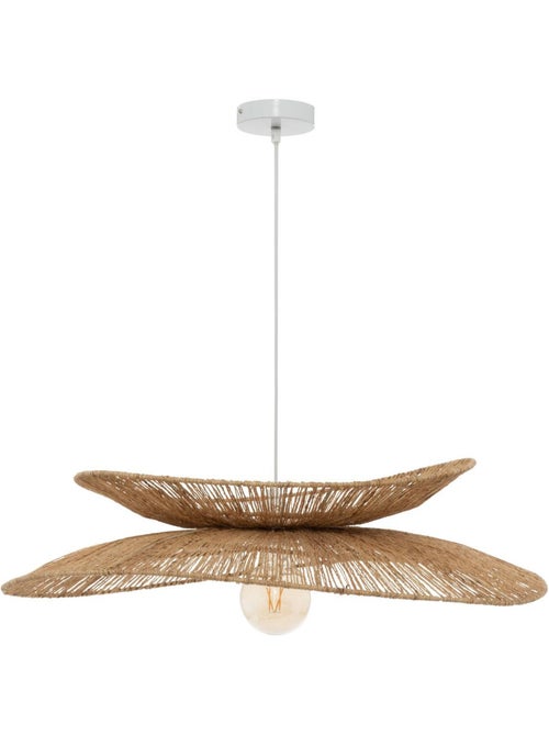 Lámpara colgante alara yute beige d69,5cm - Kiabi