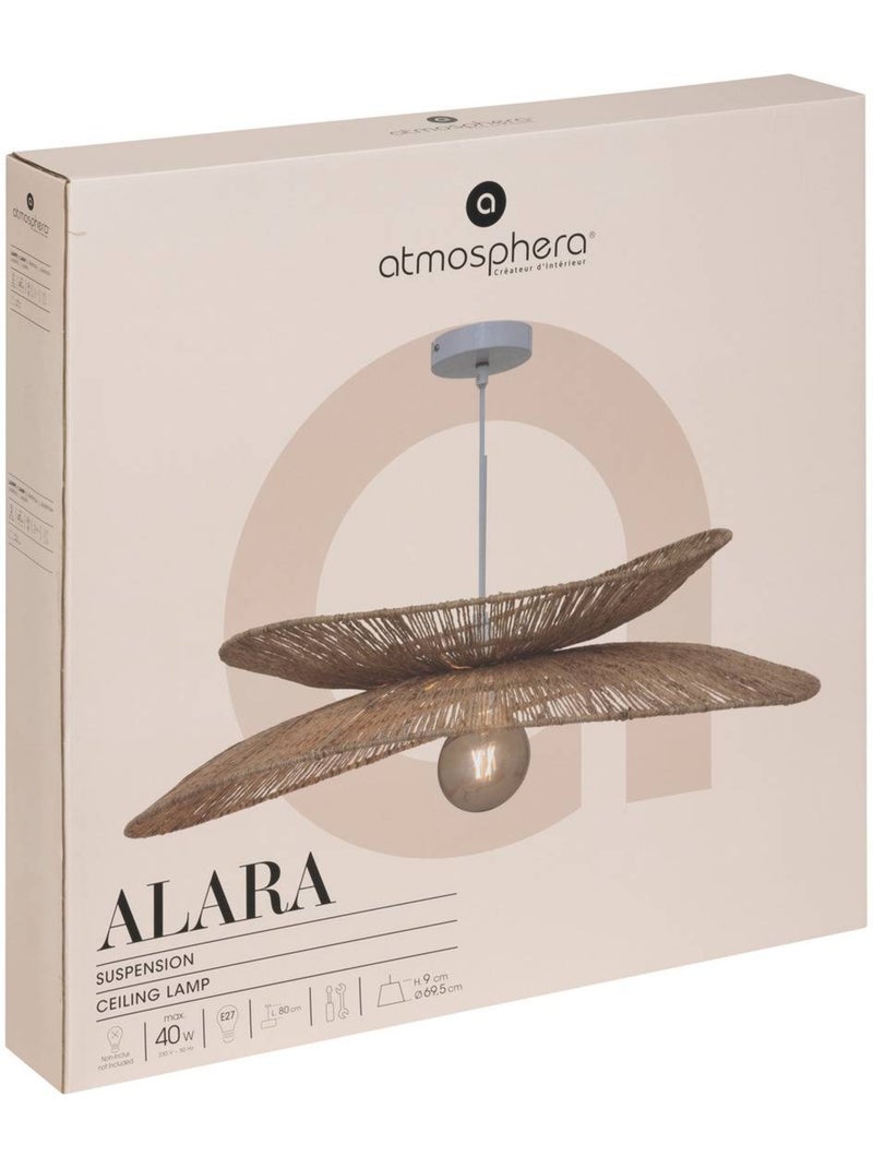 Lámpara colgante alara yute beige d69,5cm Beige - Kiabi