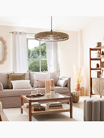 Lámpara colgante bellamy d58cm beige
