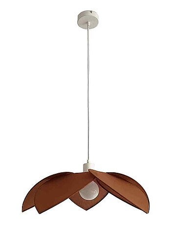 Lámpara colgante bohemia con pétalos de flores