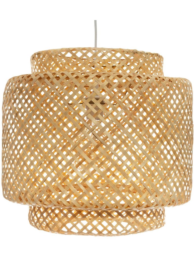 Lámpara colgante de bambú liby d40cm Beige - Kiabi