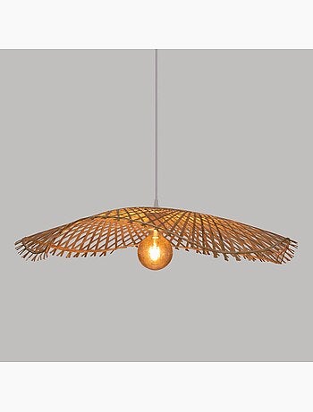 Lámpara colgante de bambú tess d75cm