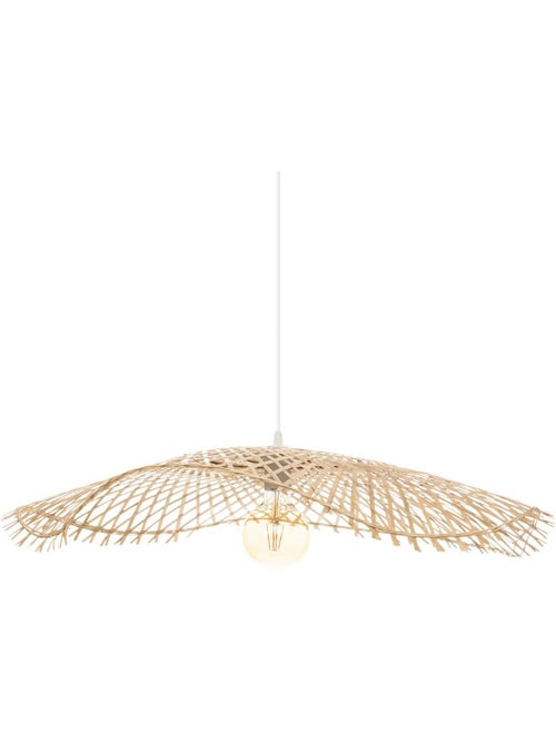 Lámpara colgante de bambú tess d75cm - Kiabi