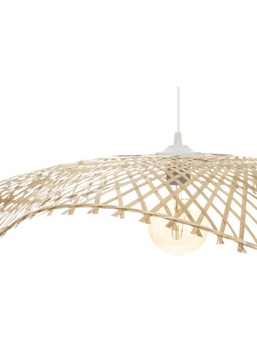 Lámpara colgante de bambú tess d75cm - Kiabi