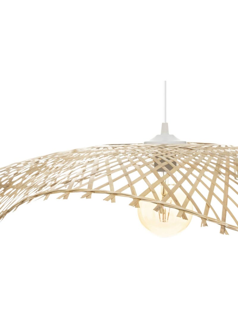 Lámpara colgante de bambú tess d75cm Beige - Kiabi