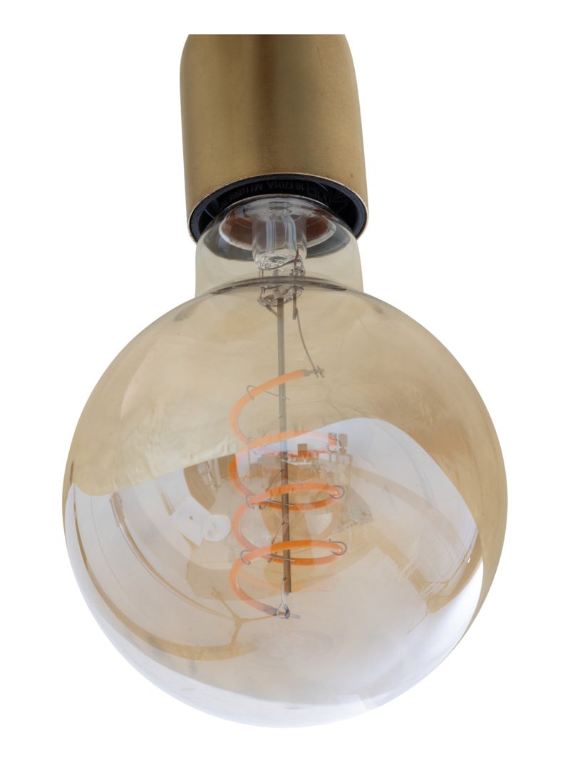Lámpara colgante de diseño en metal dorado Dorado/Oro - Kiabi