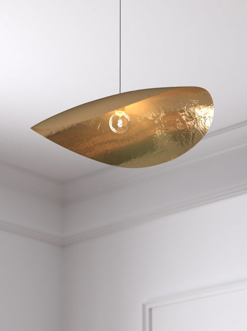 Lámpara colgante de diseño en metal dorado - Kiabi