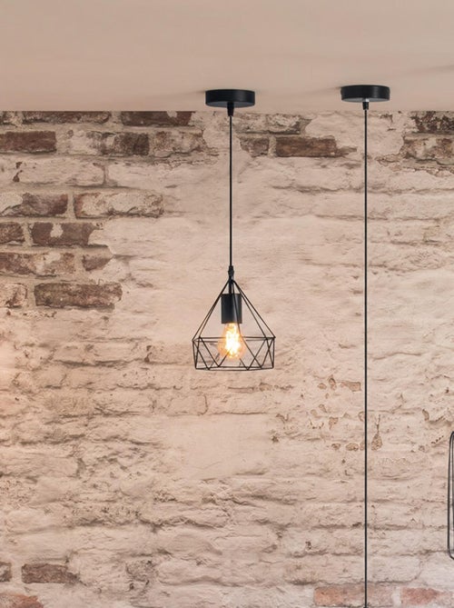 Lámpara colgante de metal estilo industrial - Kiabi