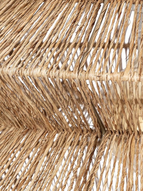 Lámpara colgante estilo acordeón en yute natural - Kiabi