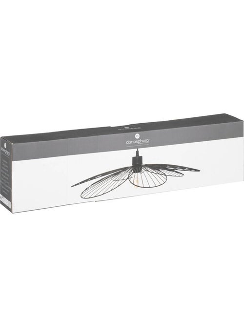 Lámpara colgante fleur de metal negro d57cm - Kiabi