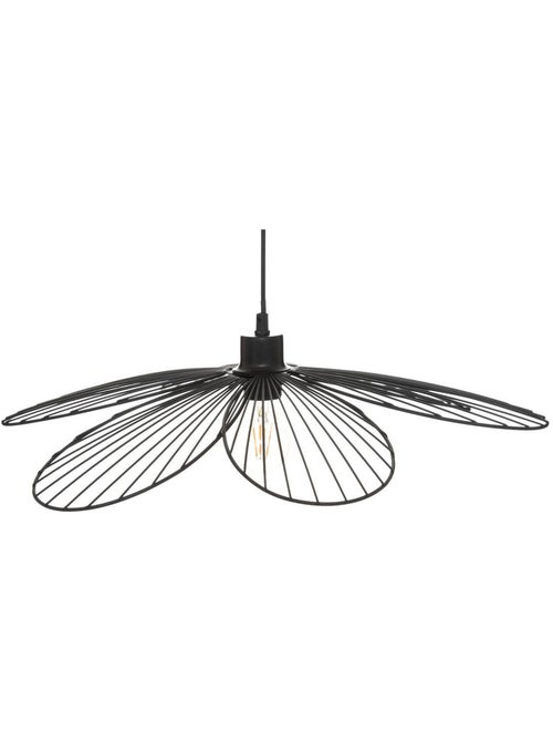 Lámpara colgante fleur de metal negro d57cm - Kiabi